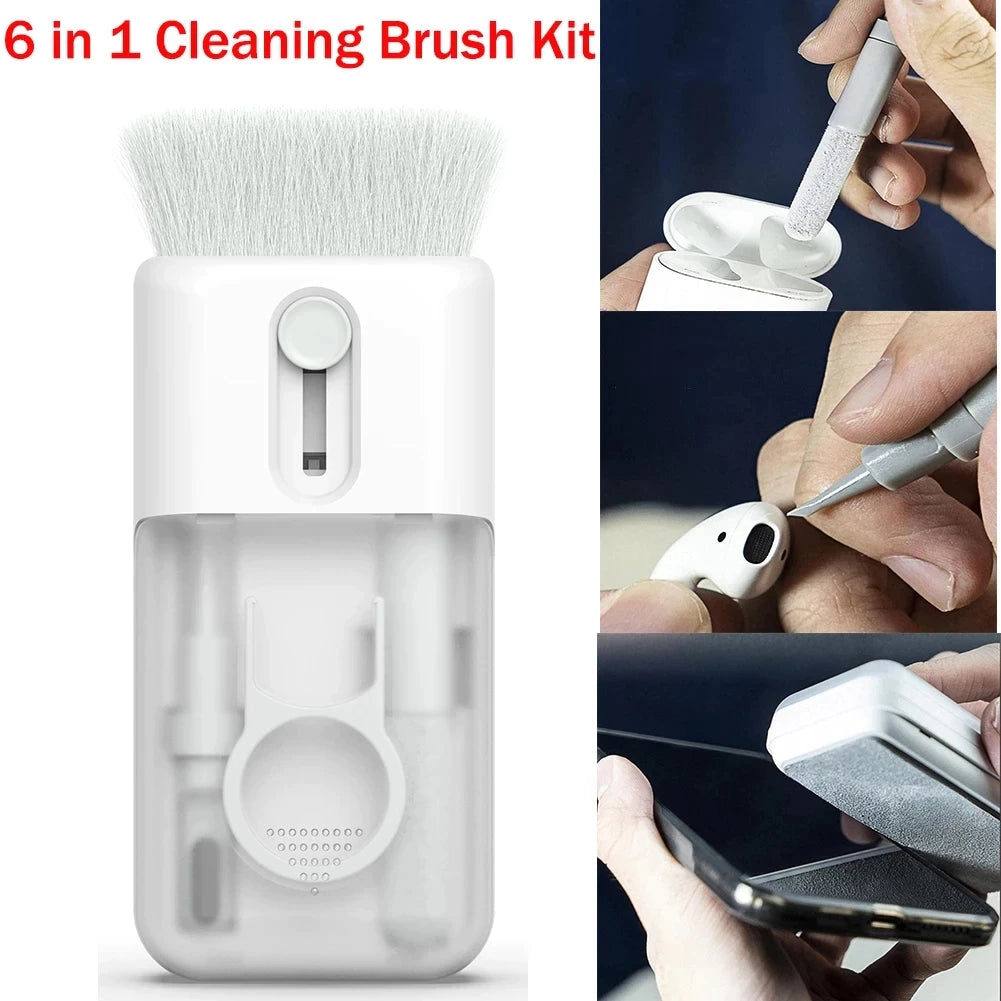 Pods3 Earbuds Cleaning Pen Brush For Airpods SamsungBuds Macbook Pro Cleaner Kit Keyboard Cleaning Brush Tool Screen Wipe Cloth