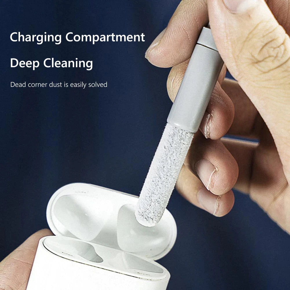 Pods3 Earbuds Cleaning Pen Brush For Airpods SamsungBuds Macbook Pro Cleaner Kit Keyboard Cleaning Brush Tool Screen Wipe Cloth