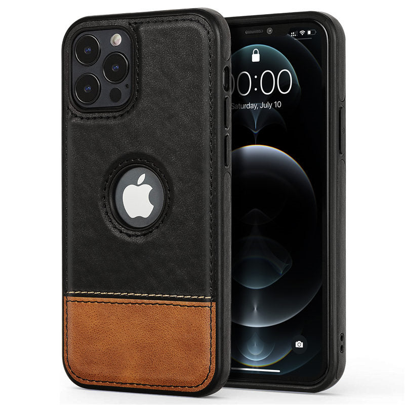 Ultra Thin Slim Leather Phone Case For iPhone 13 Pro Max 12 Pro Max14 Shockproof Bumper Soft Business Back Cover