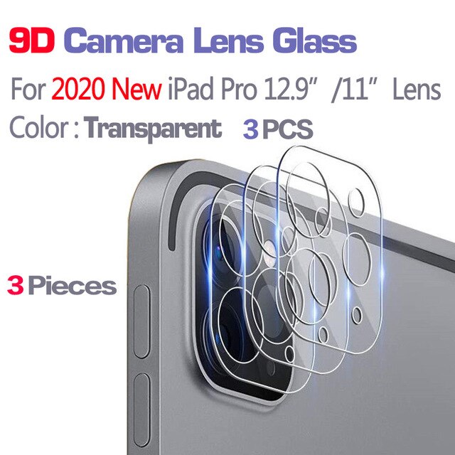 Tempered Glass for 2020 2021 iPad Pro 11 Screen Rear Camera Lens Film Protector for 2020 2021 iPad Pro 12.9 Screen Protector