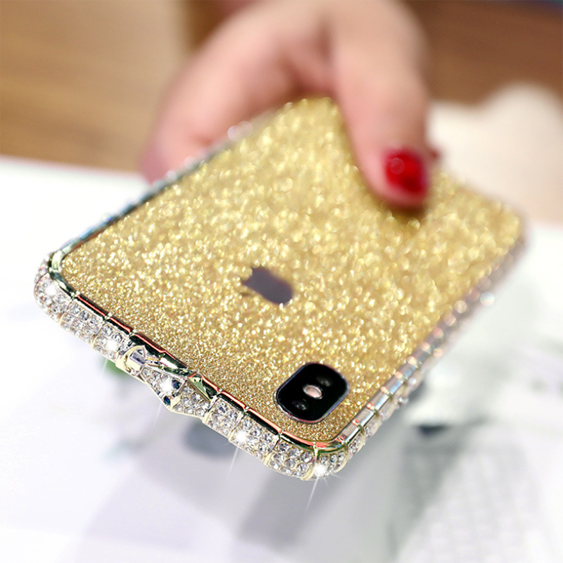 Xnyocn Luxury Diamond Phone Case 2020 Rhinestone Metal Bumper Glitter Back Cover For iPhone 6S Pluss 7 8 X XR 11 Pro Max 12 Mini