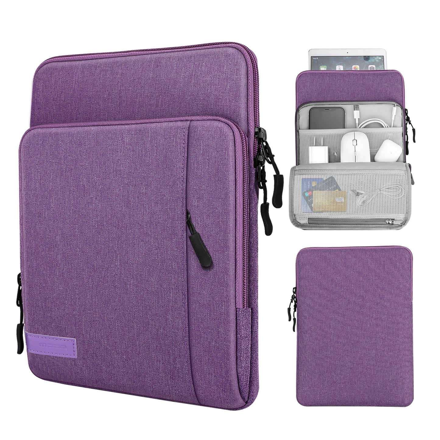 9-11 Inch Tablet Sleeve Bag Carrying Case with Storage Pockets For Samsung Galaxy Tab S6 Lite,Galaxy Tab S7,iPad Pro 11/iPad 9.7