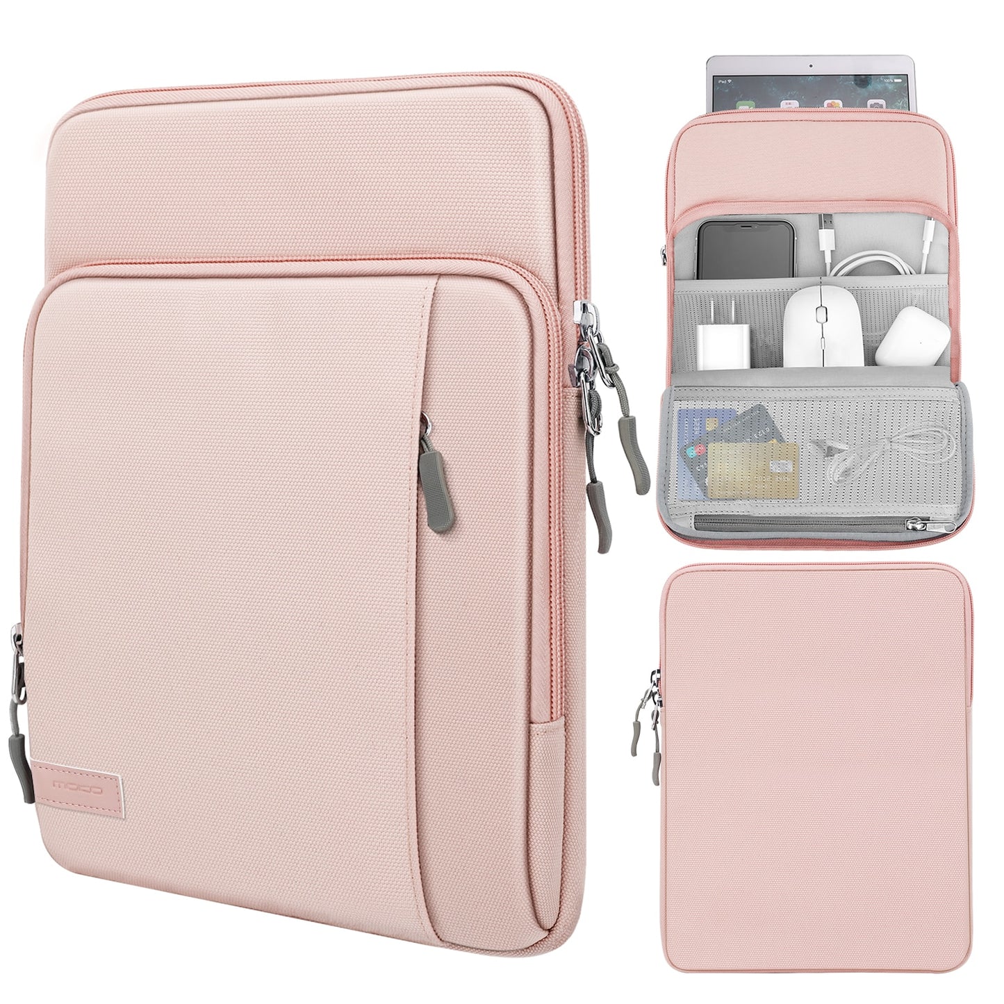 9-11 Inch Tablet Sleeve Bag Carrying Case with Storage Pockets For Samsung Galaxy Tab S6 Lite,Galaxy Tab S7,iPad Pro 11/iPad 9.7