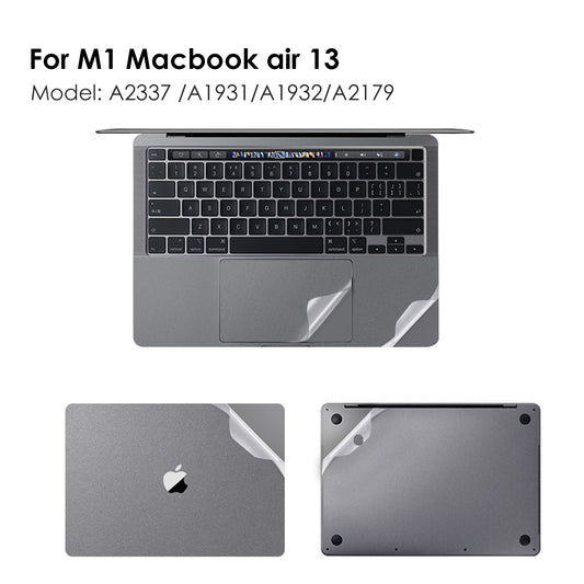 Cover for 2020 New MacBook Air 13 M1 Model A2337 Include Top + Bottom + Touchpad + Palm Rest  Skin Protective Full Body Sticker