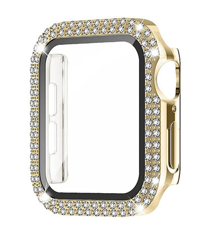 Diamond Case For Apple watch 8 45mm 41mm 44mm 40mm 42mm 38mm  Accessories Bling Bumper Protector Cover iWatch series 7 3 4 5 6 se