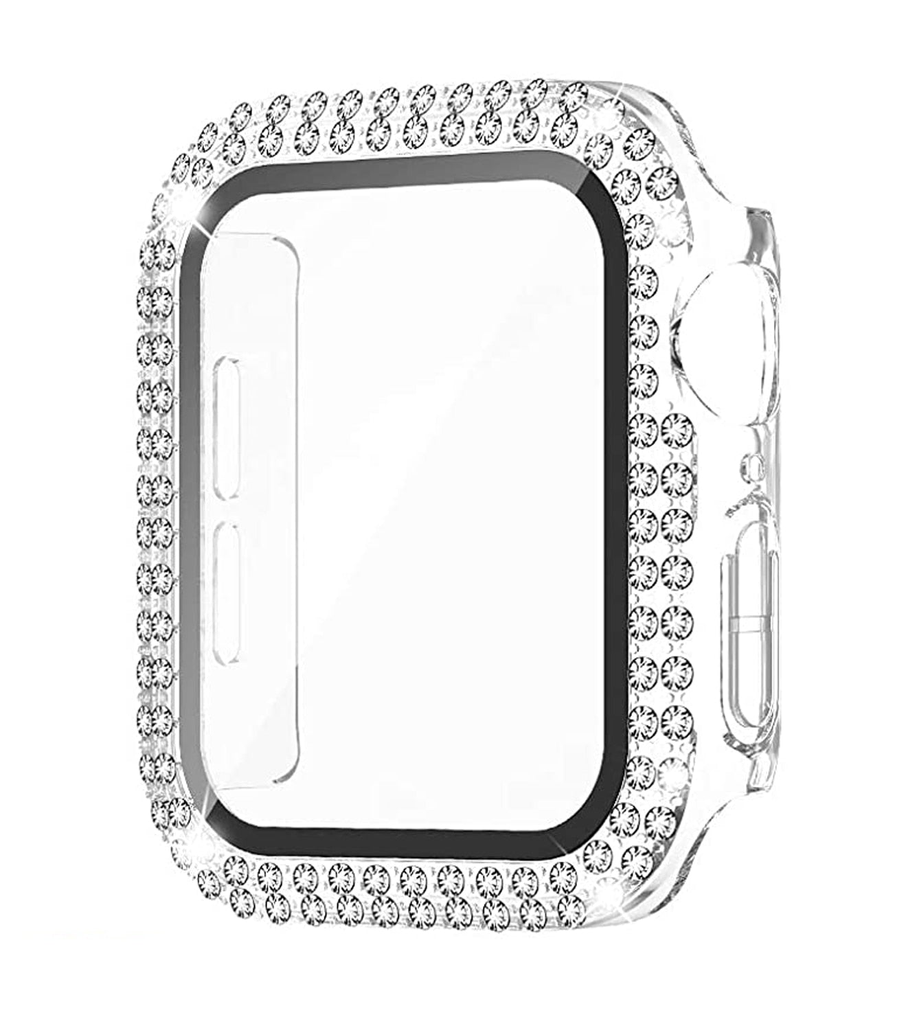 Diamond Case For Apple watch 8 45mm 41mm 44mm 40mm 42mm 38mm  Accessories Bling Bumper Protector Cover iWatch series 7 3 4 5 6 se