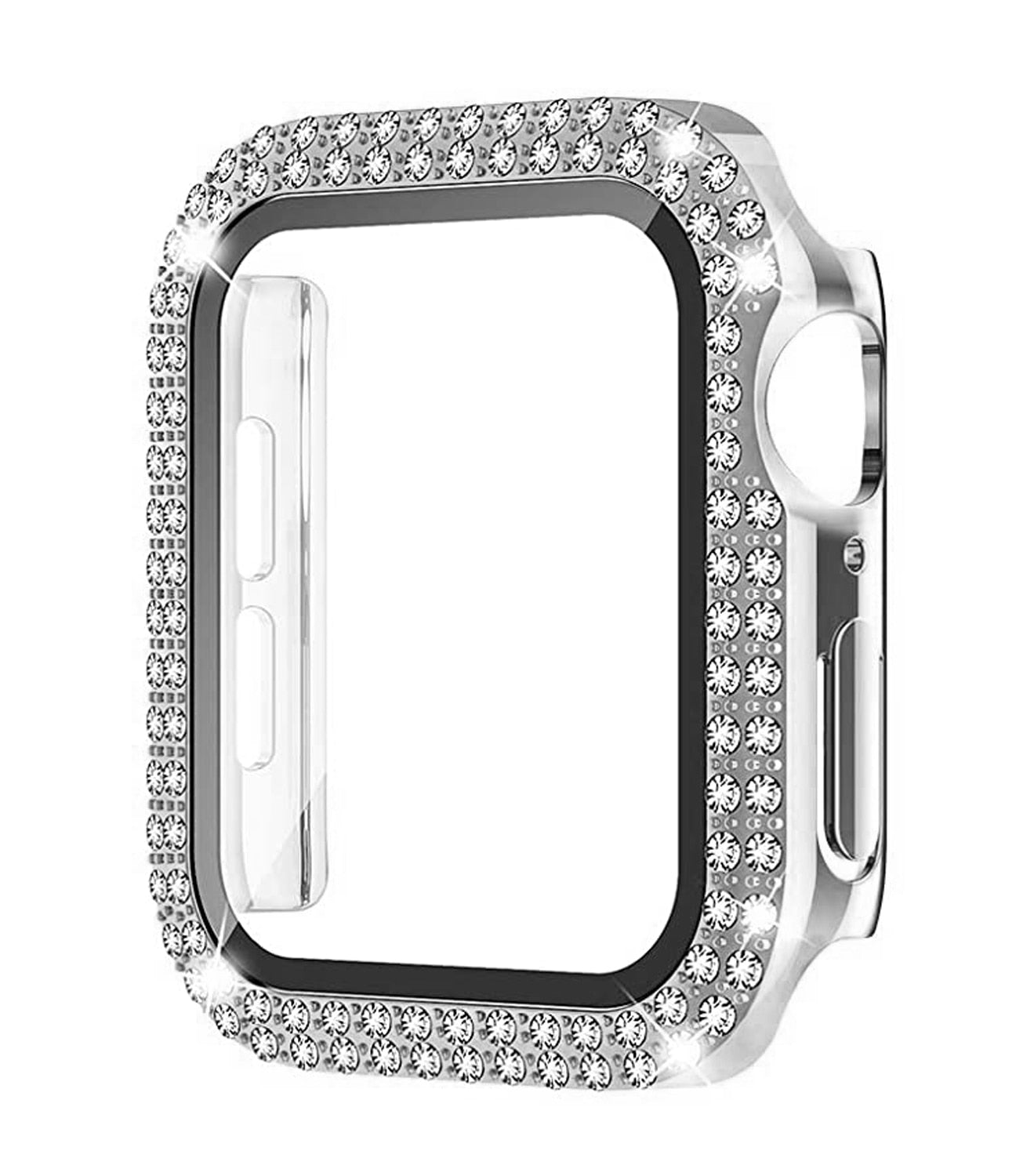 Diamond Case For Apple watch 8 45mm 41mm 44mm 40mm 42mm 38mm  Accessories Bling Bumper Protector Cover iWatch series 7 3 4 5 6 se