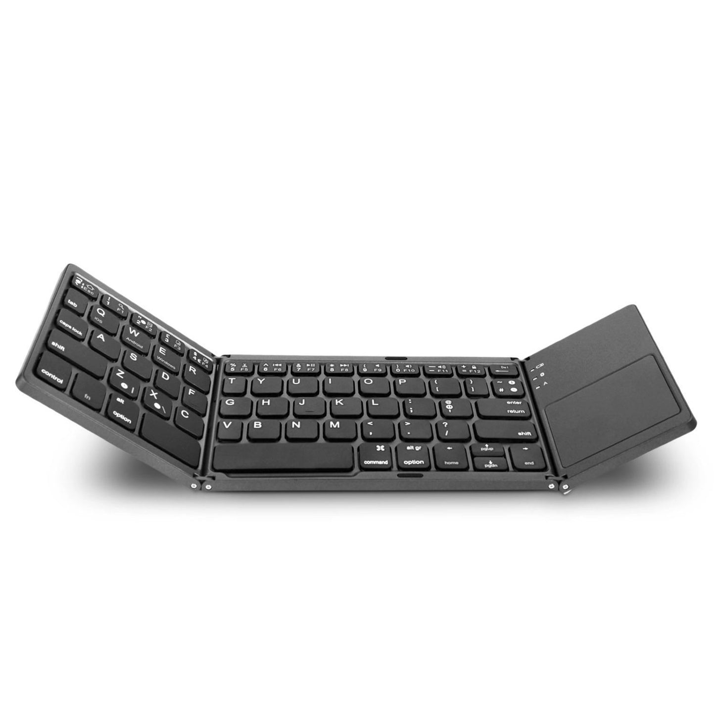 Jelly Comb Rechargerable Portable Mini Bluetooth Wireless Keyboard Foldable with Touchpad Mouse for Android Windows PC Tablet