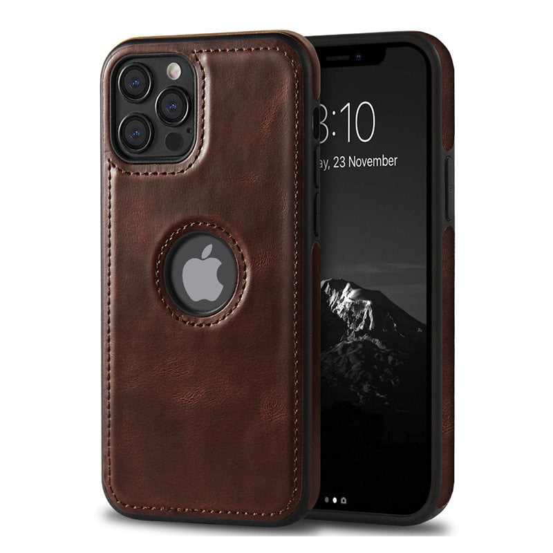 Ultra Thin Slim Leather Phone Case For iPhone 13 Pro Max 12 Pro Max14 Shockproof Bumper Soft Business Back Cover