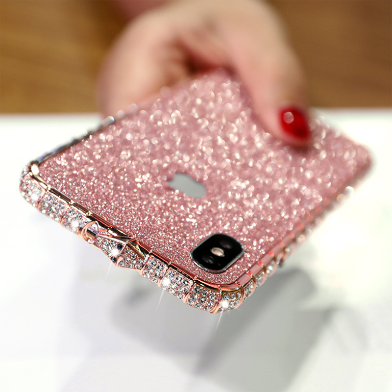 Xnyocn Luxury Diamond Phone Case 2020 Rhinestone Metal Bumper Glitter Back Cover For iPhone 6S Pluss 7 8 X XR 11 Pro Max 12 Mini