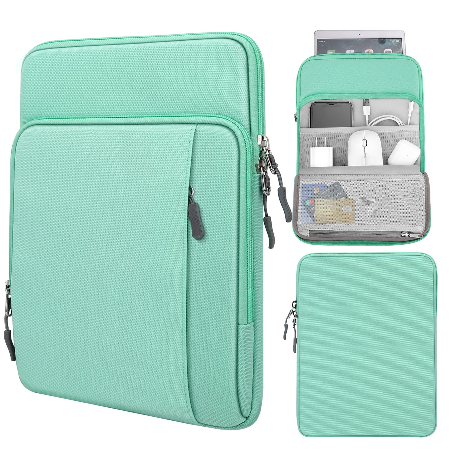 9-11 Inch Tablet Sleeve Bag Carrying Case with Storage Pockets For Samsung Galaxy Tab S6 Lite,Galaxy Tab S7,iPad Pro 11/iPad 9.7