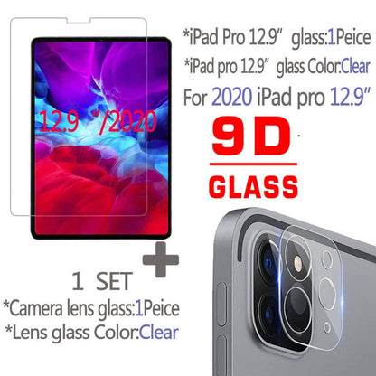 Tempered Glass for 2020 2021 iPad Pro 11 Screen Rear Camera Lens Film Protector for 2020 2021 iPad Pro 12.9 Screen Protector