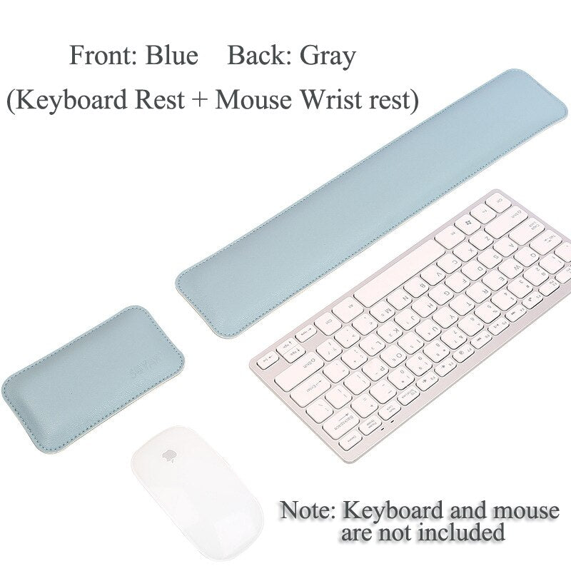 Double-sided Leather Mouse Pad desk mat Keyboard Wrist Pad Wrist Rest Wrist Support Computer Office Palm Wrist Rest desk pad