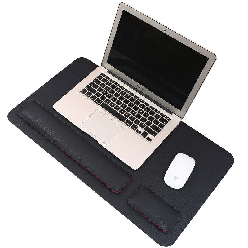 Double-sided Leather Mouse Pad desk mat Keyboard Wrist Pad Wrist Rest Wrist Support Computer Office Palm Wrist Rest desk pad