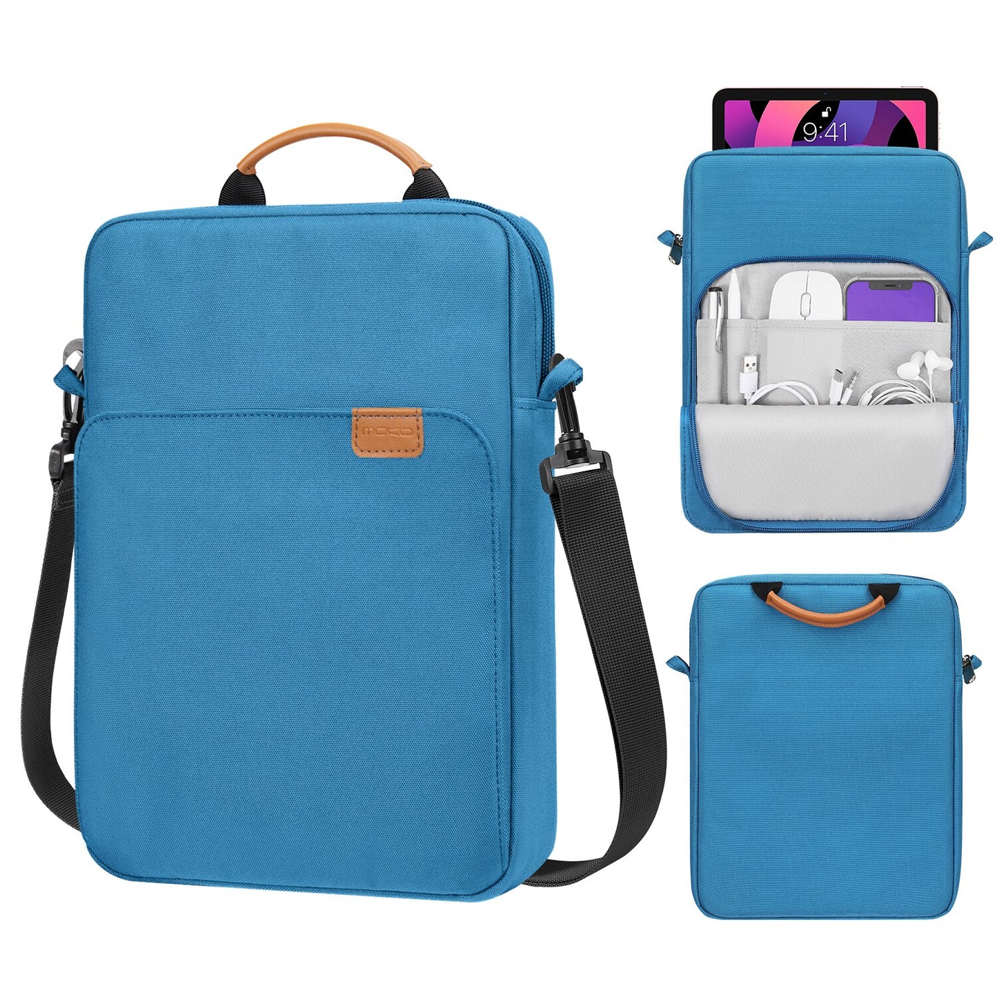 9-11 Inch Tablet Sleeve Bag Handle Carrying Case with Shoulder Strap For Samsung Galaxy Tab S6 Lite,Galaxy Tab S7,iPad Pro 11