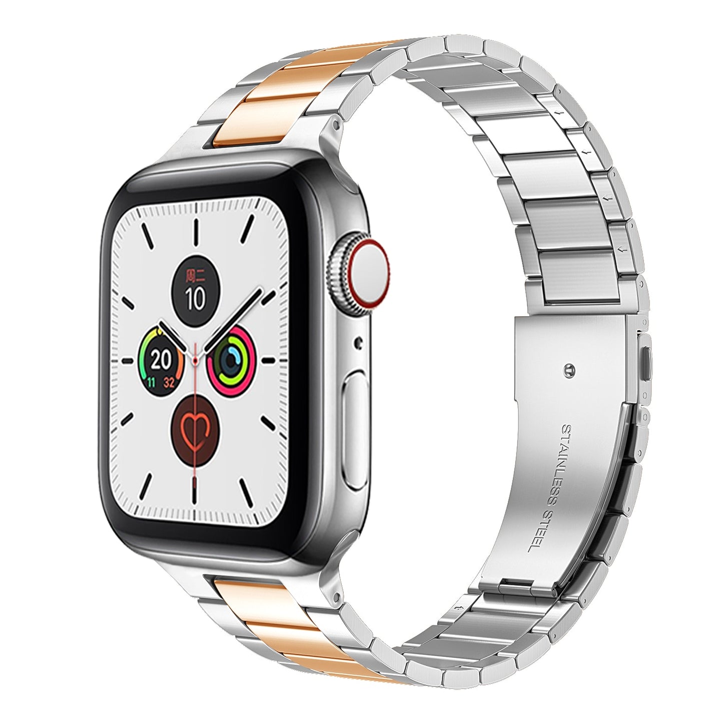 Stainless Steel Strap For Apple Watch 7 8 Band 45mm 41mm Link Bracelet IWatch Ultra 49mm 6 SE 5 4 44mm 40mm 42mm Accessories