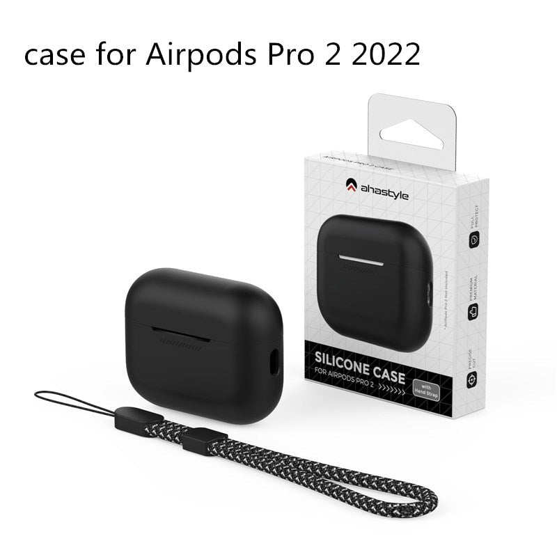 for Apple Airpods Pro Case with Keychain Luxury Silicone Airpod pro 2 2022 landyard Earphone Accessories for Airpods Pro 2 Cases