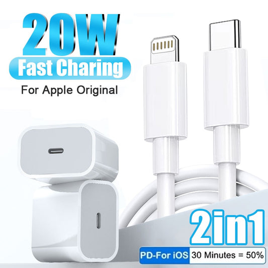 For Apple Original 20W Fast Charger For iPhone 14 13 12 11 Pro