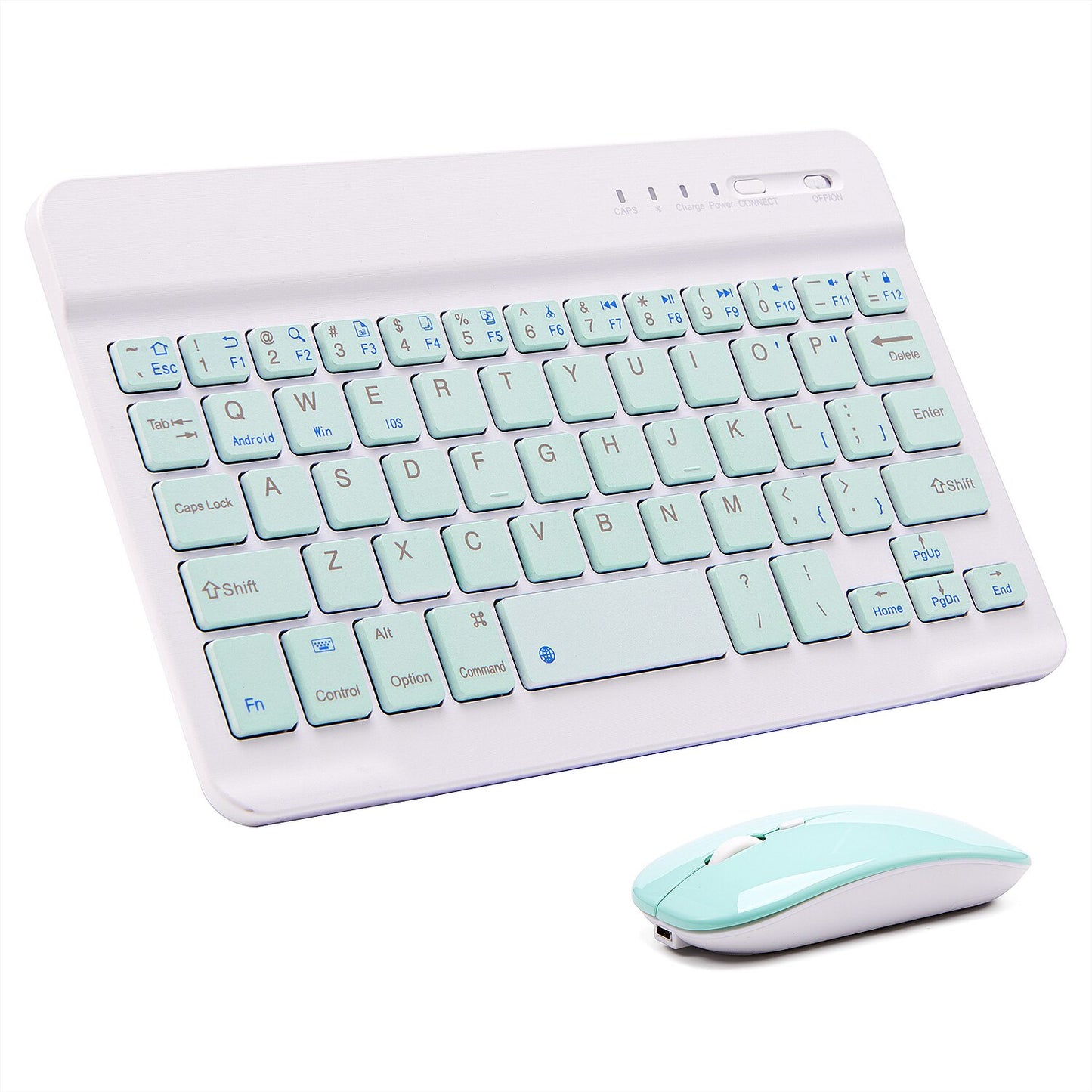 Pink Wireless Bluetooth Keyboard and Mouse Mini Spainish Keyboard English Keyboard for Tablet IOS Android IPhone Ipad Keyboard