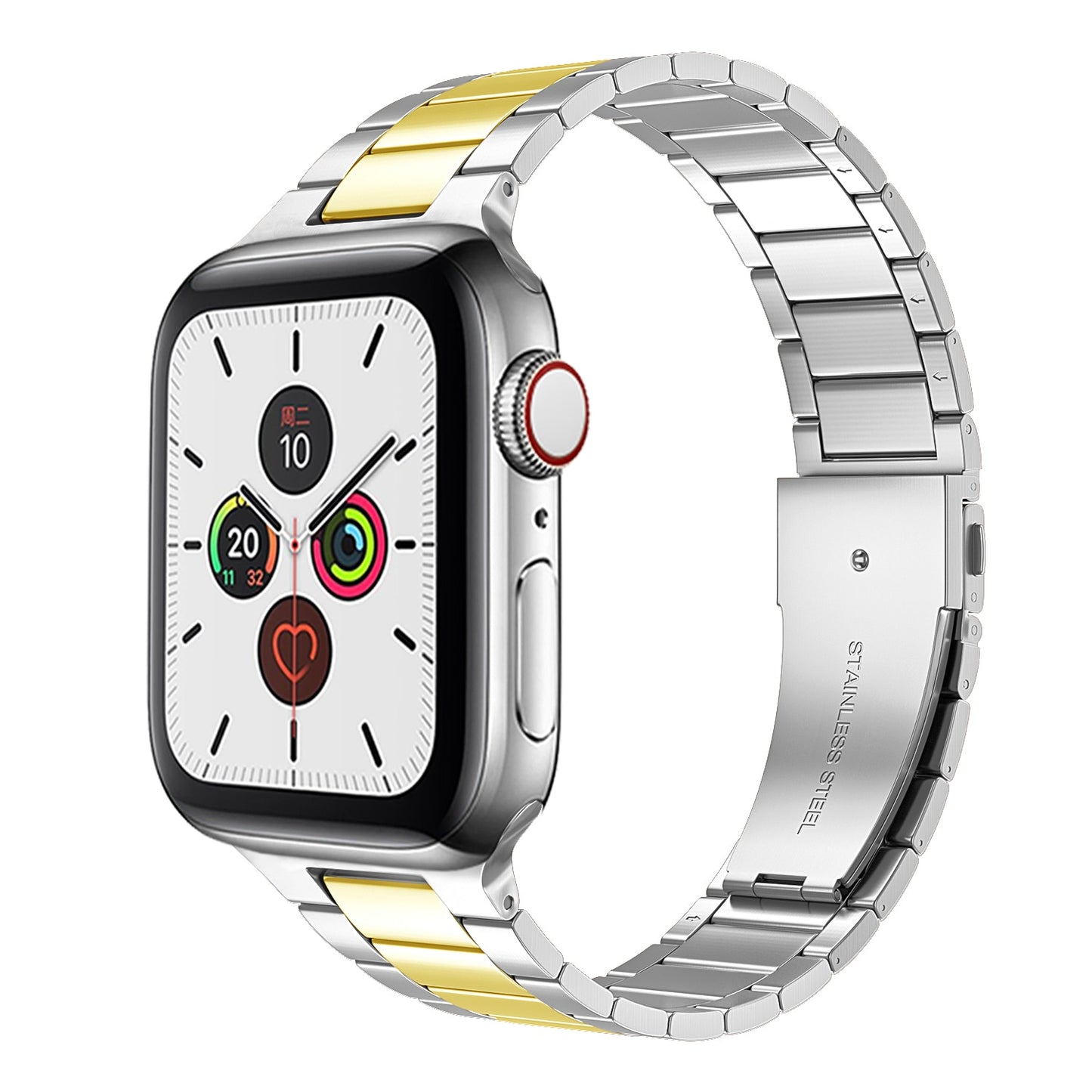 Stainless Steel Strap For Apple Watch 7 8 Band 45mm 41mm Link Bracelet IWatch Ultra 49mm 6 SE 5 4 44mm 40mm 42mm Accessories