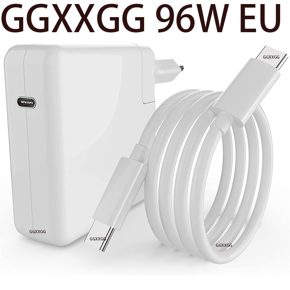 96W Mac Book Pro PD Fast Charge For Apple Macbook Pro 16 15 13 inch USB C Power Adapter For Mac Book Air With USB C TO C Cable