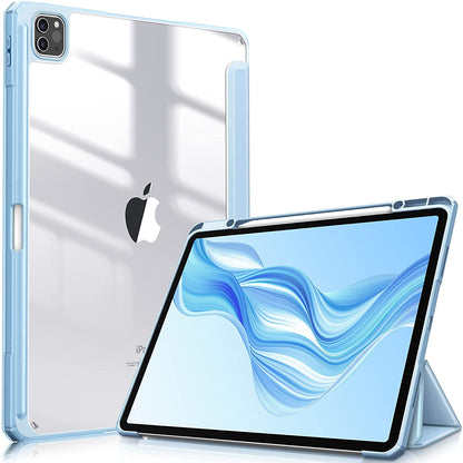 For iPad Pro 11 12.9 Case 2020/2018 Pro 2021 12 9 Air 4 10.9 Case Apple Pencil Holder Support Wireless Charging Cover Air 5 2022