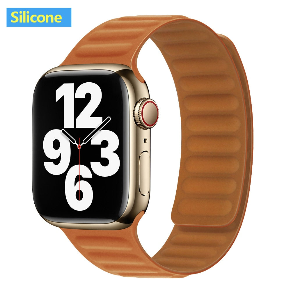 Leather Link For Apple Watch Band