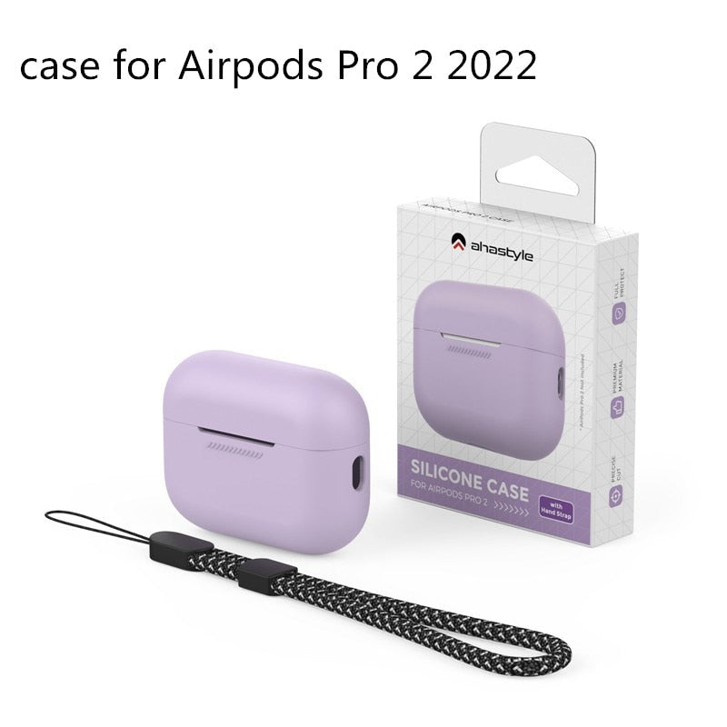 for Apple Airpods Pro Case with Keychain Luxury Silicone Airpod pro 2 2022 landyard Earphone Accessories for Airpods Pro 2 Cases