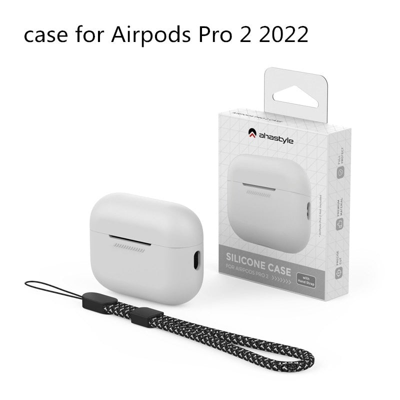 for Apple Airpods Pro Case with Keychain Luxury Silicone Airpod pro 2 2022 landyard Earphone Accessories for Airpods Pro 2 Cases