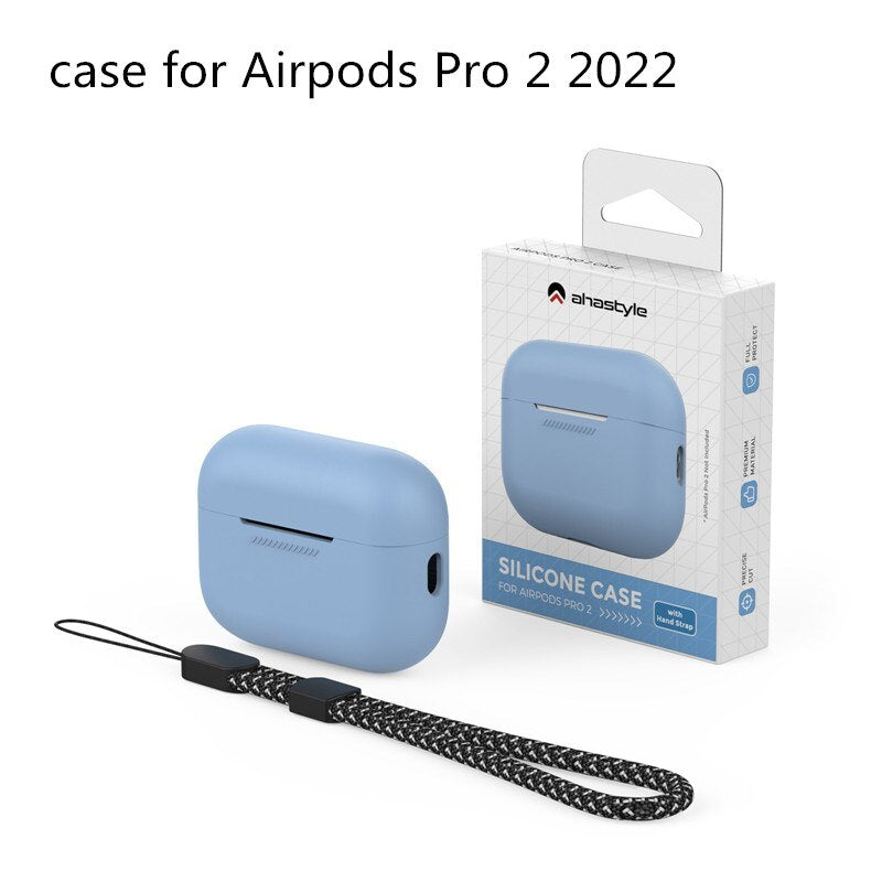 for Apple Airpods Pro Case with Keychain Luxury Silicone Airpod pro 2 2022 landyard Earphone Accessories for Airpods Pro 2 Cases